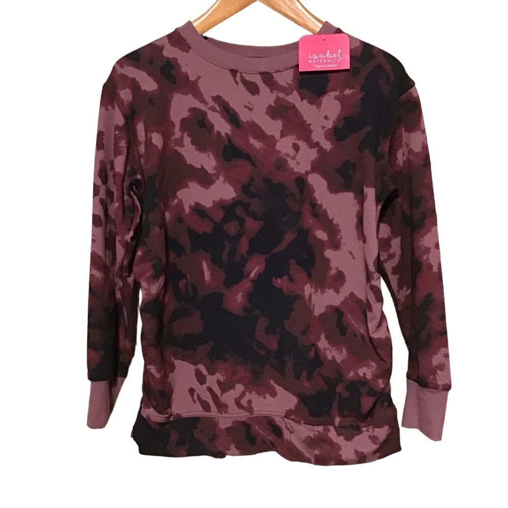Isabel Maternity Tie Dye Sweatshirt S‎